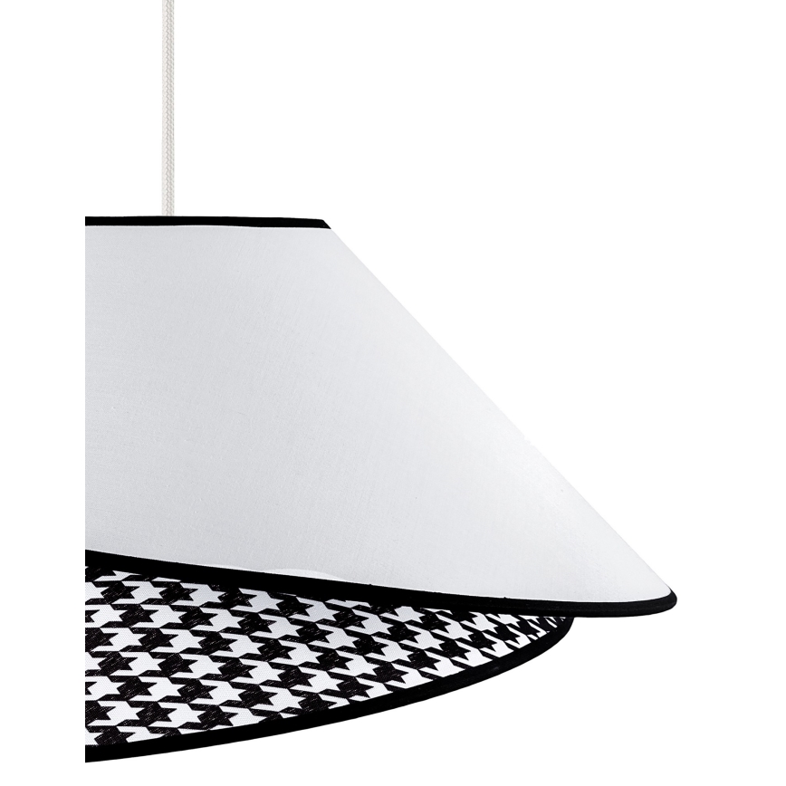 Duolla - Luster na sajli COCO 1xE27/40W/230V pr. 50 cm bijela/crna