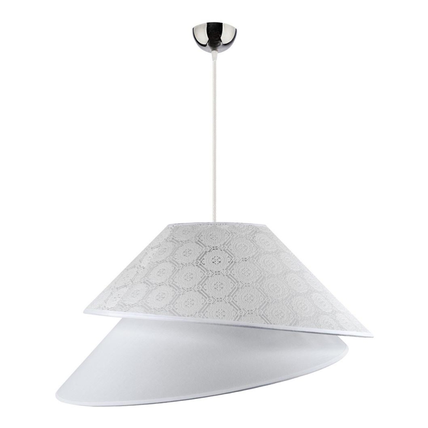 Duolla - Luster na sajli COCO 1xE27/40W/230V pr. 50 cm bijela