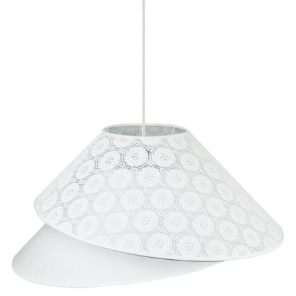 Duolla - Luster na sajli COCO 1xE27/40W/230V pr. 50 cm bijela