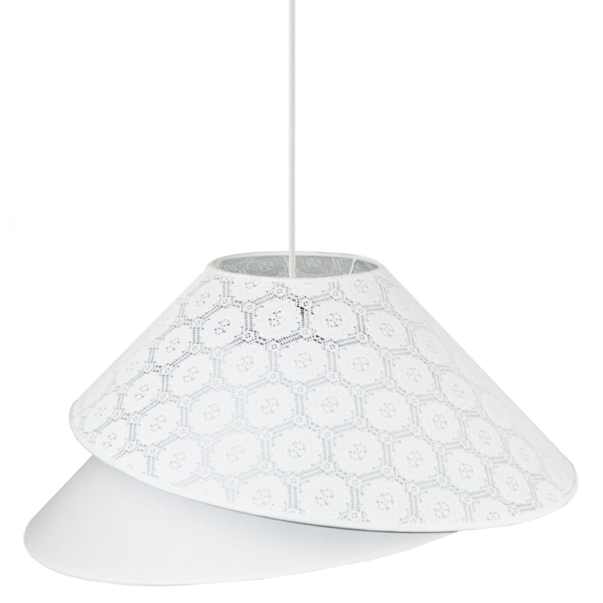 Duolla - Luster na sajli COCO 1xE27/40W/230V pr. 50 cm bijela