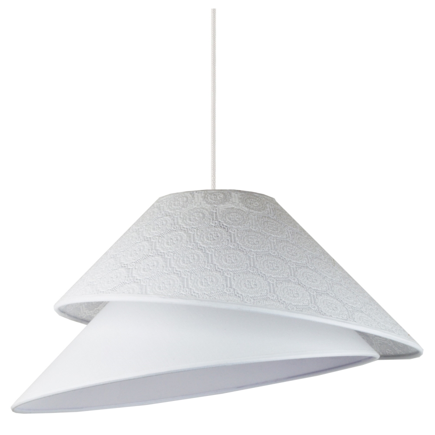 Duolla - Luster na sajli COCO 1xE27/40W/230V pr. 50 cm bijela