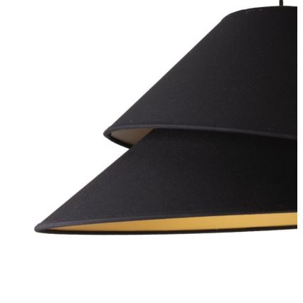 Duolla - Luster na sajli COCO 1xE27/40W/230V pr. 50 cm crna