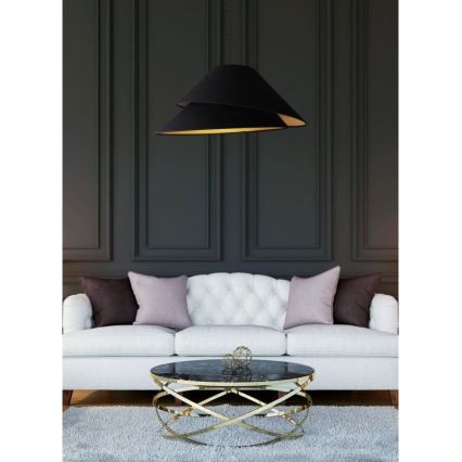Duolla - Luster na sajli COCO 1xE27/40W/230V pr. 50 cm crna