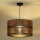 Duolla - Luster na sajli COPPER SHINY 1xE27/15W/230V pr. 40 cm bakrena/crna