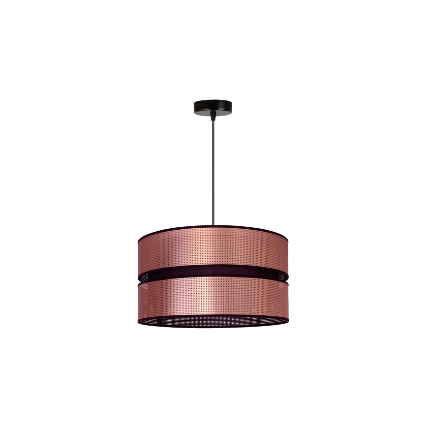 Duolla - Luster na sajli COPPER SHINY 1xE27/15W/230V pr. 40 cm bakrena/crna