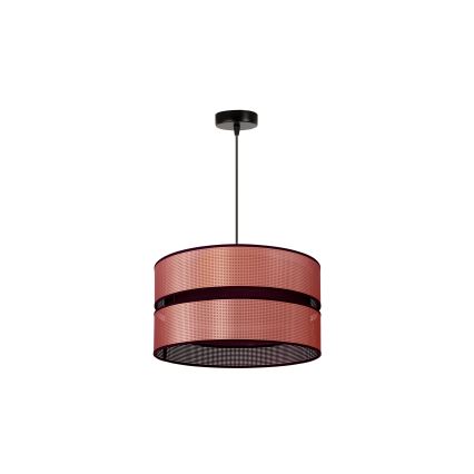 Duolla - Luster na sajli COPPER SHINY 1xE27/15W/230V pr. 40 cm bakrena/crna