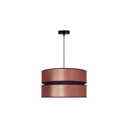Duolla - Luster na sajli COPPER SHINY 1xE27/15W/230V pr. 40 cm bakrena/crna