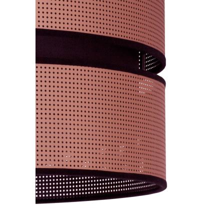 Duolla - Luster na sajli COPPER SHINY 1xE27/15W/230V pr. 40 cm bakrena/crna