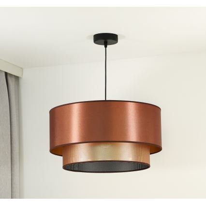 Duolla - Luster na sajli COPPER SHINY 1xE27/15W/230V pr. 45 cm bakrena