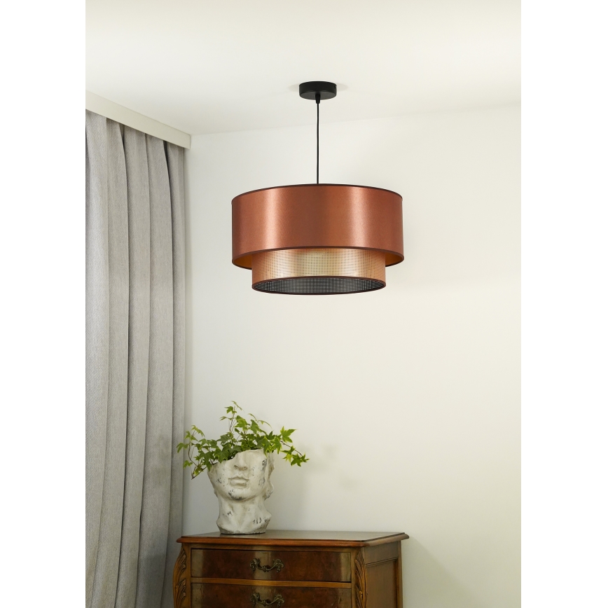 Duolla - Luster na sajli COPPER SHINY 1xE27/15W/230V pr. 45 cm bakrena