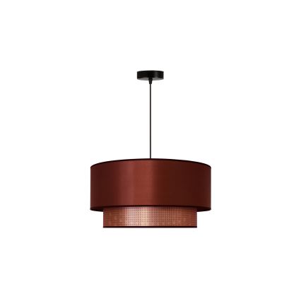 Duolla - Luster na sajli COPPER SHINY 1xE27/15W/230V pr. 45 cm bakrena