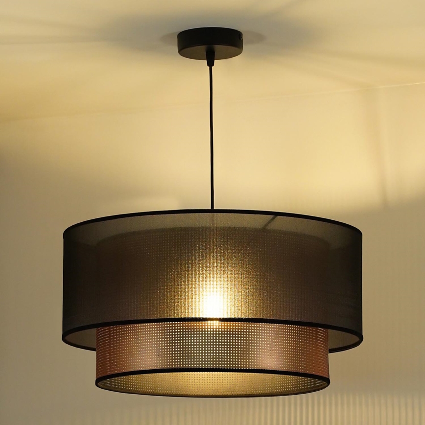 Duolla - Luster na sajli COPPER SHINY 1xE27/15W/230V pr. 45 cm smeđa/bakrena