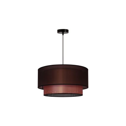 Duolla - Luster na sajli COPPER SHINY 1xE27/15W/230V pr. 45 cm smeđa/bakrena