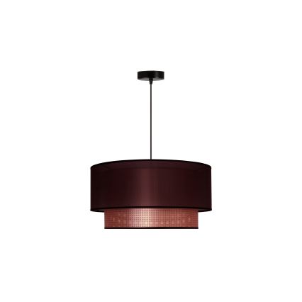 Duolla - Luster na sajli COPPER SHINY 1xE27/15W/230V pr. 45 cm smeđa/bakrena
