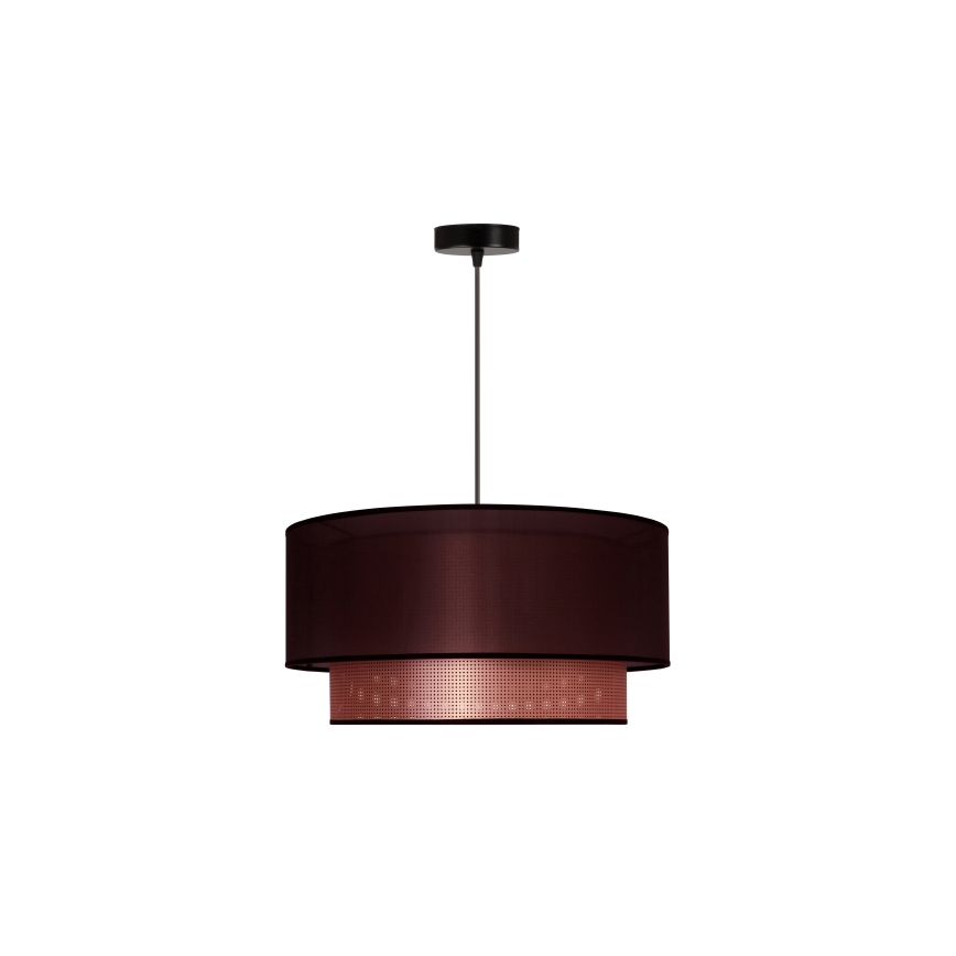 Duolla - Luster na sajli COPPER SHINY 1xE27/15W/230V pr. 45 cm smeđa/bakrena