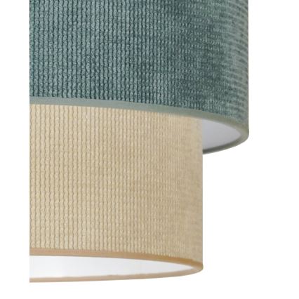 Duolla - Luster na sajli CORDUROY 1xE27/15W/230V pr. 40 cm plava/bež