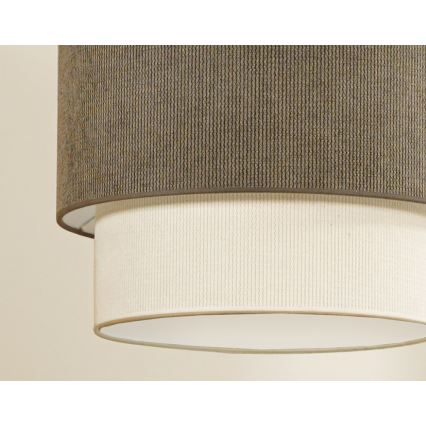 Duolla - Luster na sajli CORDUROY 1xE27/15W/230V pr. 40 cm smeđa/krem