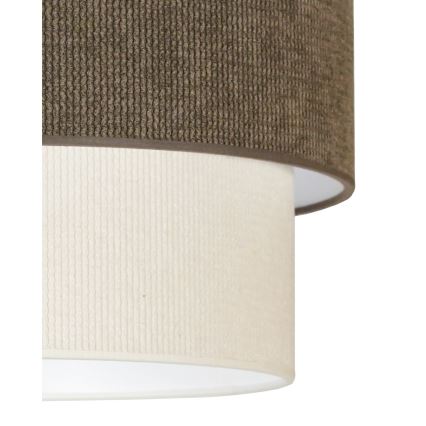 Duolla - Luster na sajli CORDUROY 1xE27/15W/230V pr. 40 cm smeđa/krem