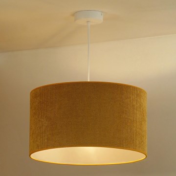 Duolla - Luster na sajli CORDUROY 1xE27/15W/230V pr. 40 cm žuta
