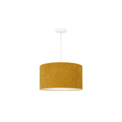 Duolla - Luster na sajli CORDUROY 1xE27/15W/230V pr. 40 cm žuta