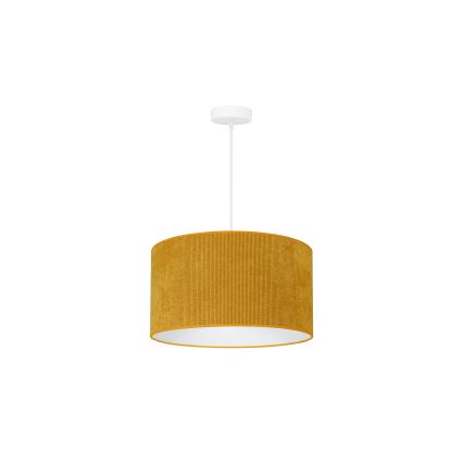 Duolla - Luster na sajli CORDUROY 1xE27/15W/230V pr. 40 cm žuta