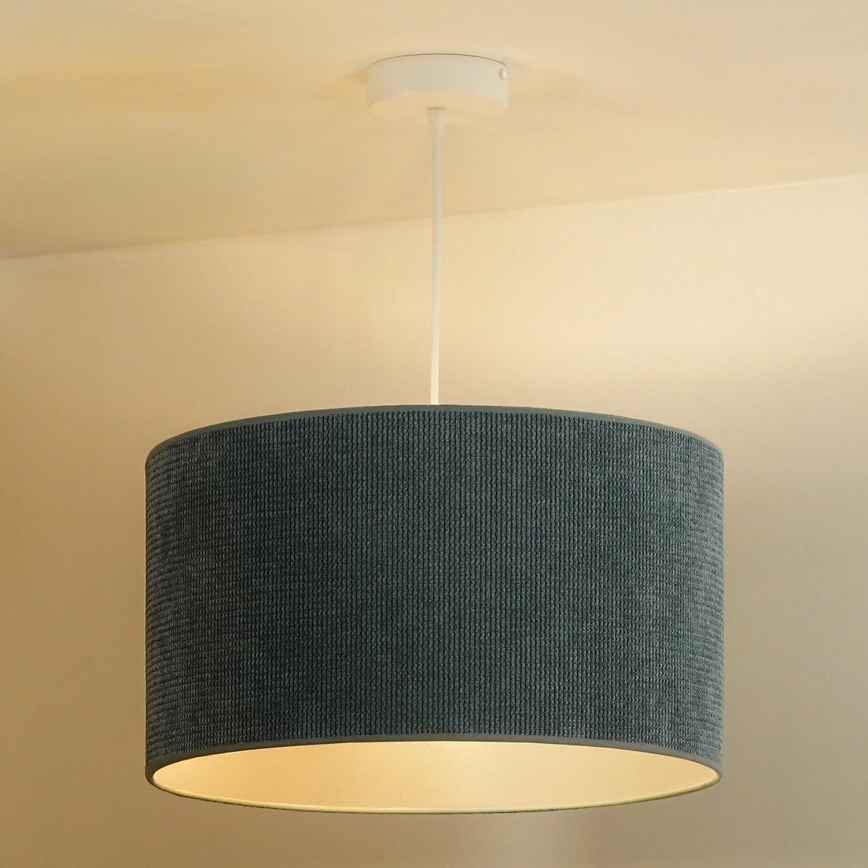 Duolla - Luster na sajli CORDUROY 1xE27/15W/230V svijetla pr. 40 cm plava