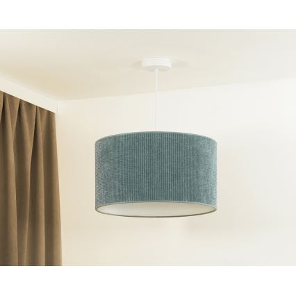 Duolla - Luster na sajli CORDUROY 1xE27/15W/230V svijetla pr. 40 cm plava