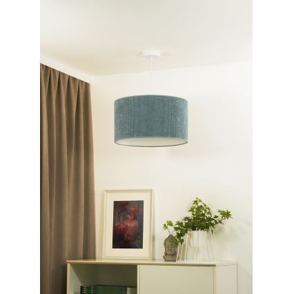 Duolla - Luster na sajli CORDUROY 1xE27/15W/230V svijetla pr. 40 cm plava