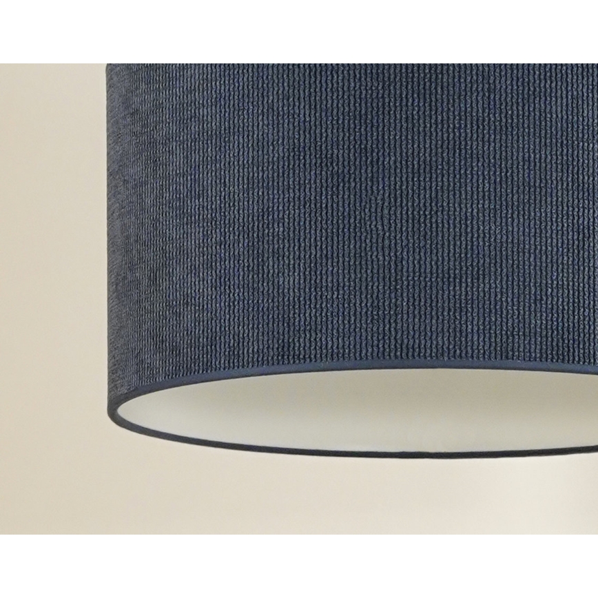 Duolla - Luster na sajli CORDUROY 1xE27/15W/230V tamna pr. 40 cm plava