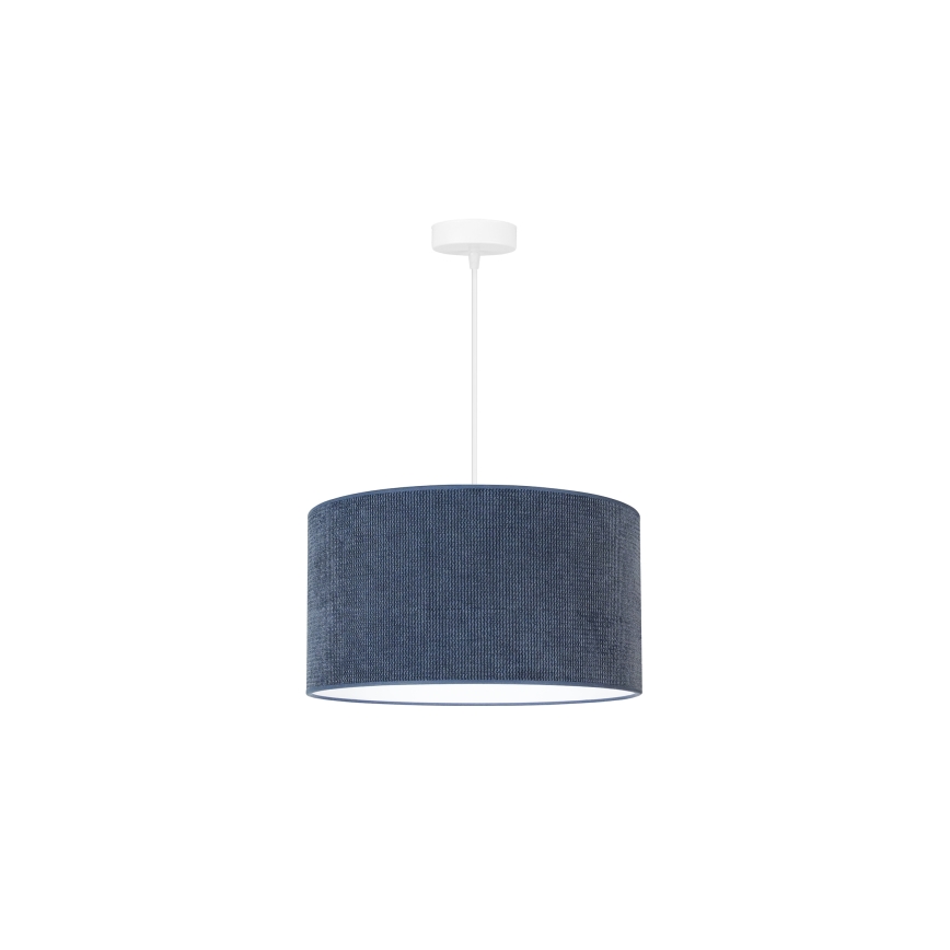 Duolla - Luster na sajli CORDUROY 1xE27/15W/230V tamna pr. 40 cm plava