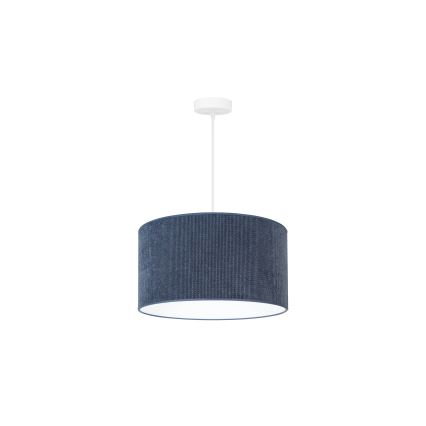 Duolla - Luster na sajli CORDUROY 1xE27/15W/230V tamna pr. 40 cm plava