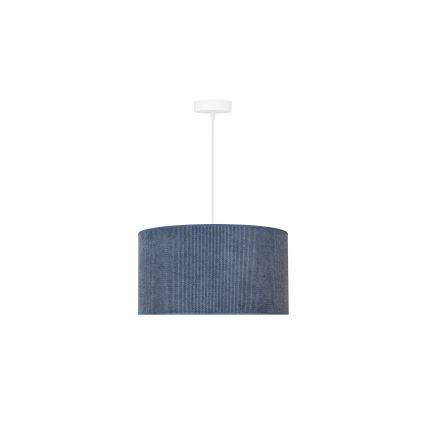 Duolla - Luster na sajli CORDUROY 1xE27/15W/230V tamna pr. 40 cm plava