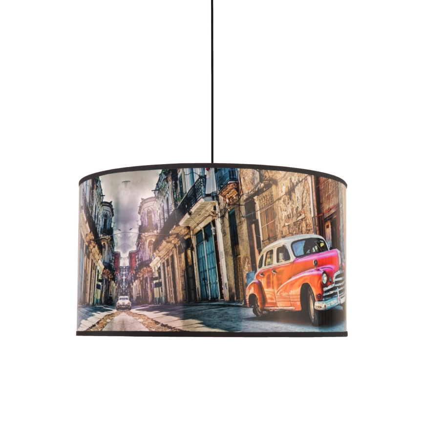 Duolla - Luster na sajli CUBA CRVENA 1xE27/15W/230V pr. 35 cm