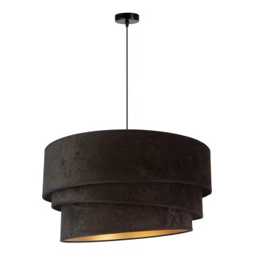 Duolla - Luster na sajli DEVON 1xE27/40W/230V pr. 45 cm crna/zlatna