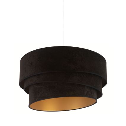 Duolla - Luster na sajli DEVON 1xE27/40W/230V pr. 45 cm crna/zlatna
