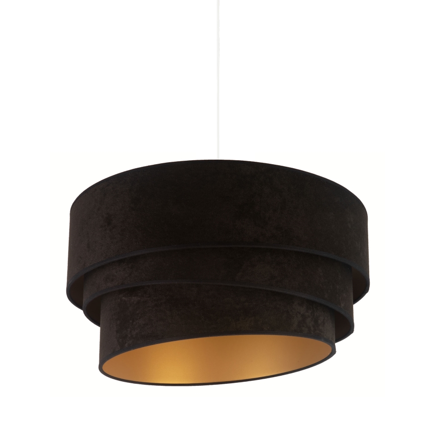 Duolla - Luster na sajli DEVON 1xE27/40W/230V pr. 45 cm crna/zlatna
