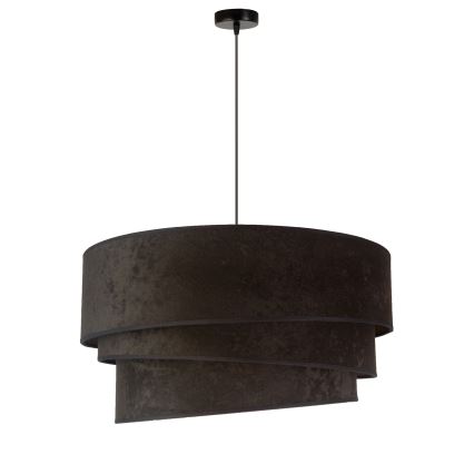 Duolla - Luster na sajli DEVON 1xE27/40W/230V pr. 45 cm crna/zlatna
