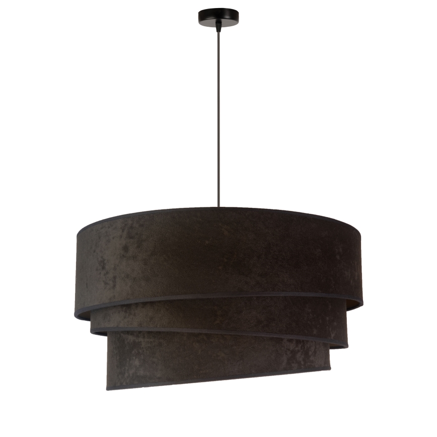 Duolla - Luster na sajli DEVON 1xE27/40W/230V pr. 45 cm crna/zlatna