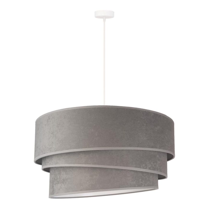 Duolla - Luster na sajli DEVON 1xE27/40W/230V pr. 45 cm siva