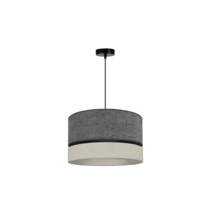 Duolla - Luster na sajli DOUBLE 1xE27/15W/230V pr. 40 cm siva