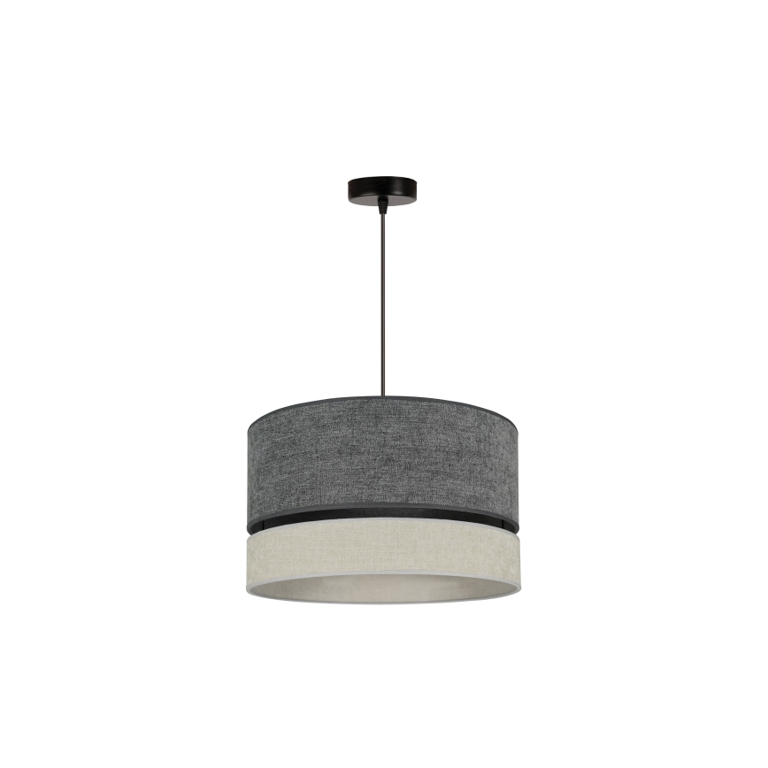 Duolla - Luster na sajli DOUBLE 1xE27/15W/230V pr. 40 cm siva