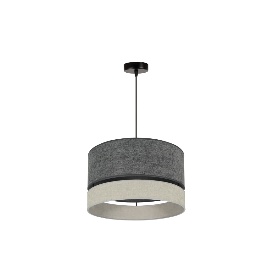 Duolla - Luster na sajli DOUBLE 1xE27/15W/230V pr. 40 cm siva