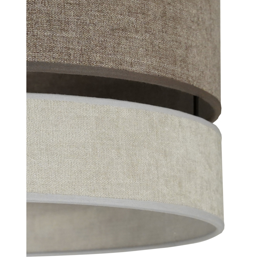 Duolla - Luster na sajli DOUBLE 1xE27/15W/230V pr. 40 cm smeđa/siva