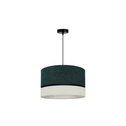 Duolla - Luster na sajli DOUBLE 1xE27/15W/230V pr. 40 cm zelena/siva