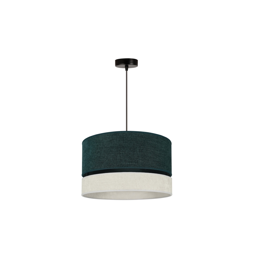 Duolla - Luster na sajli DOUBLE 1xE27/15W/230V pr. 40 cm zelena/siva