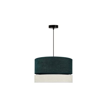 Duolla - Luster na sajli DOUBLE 1xE27/15W/230V pr. 40 cm zelena/siva