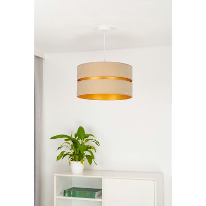 Duolla - Luster na sajli DUO 1xE27/15W/230V pr. 40 cm bež