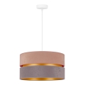 Duolla - Luster na sajli DUO 1xE27/15W/230V pr. 40 cm bež-siva