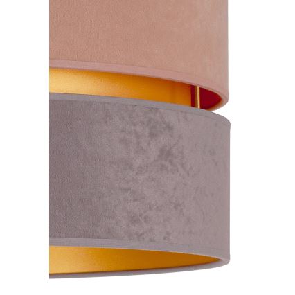Duolla - Luster na sajli DUO 1xE27/15W/230V pr. 40 cm bež-siva