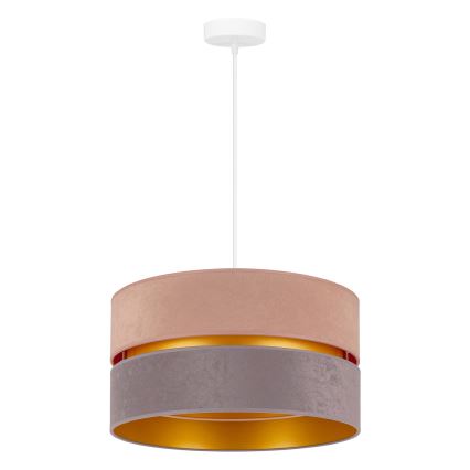 Duolla - Luster na sajli DUO 1xE27/15W/230V pr. 40 cm bež-siva